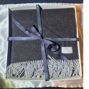 New Gabel 1957 Italy Throw 51"x71” 41% Wool, 10% Cashmere Brown